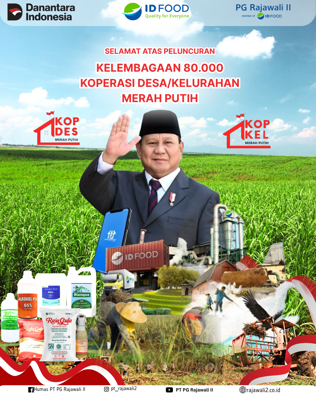 Peluncuran Kelembagaan 80.000 Koperasi Desa/Kelurahan Merah Putih