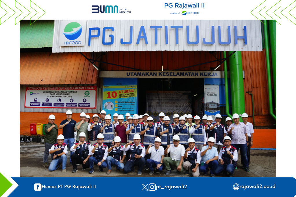 Direksi dan Komisaris ID FOOD Lakukan Kunjungan Kerja ke Pabrik Gula di PT PG Rajawali II