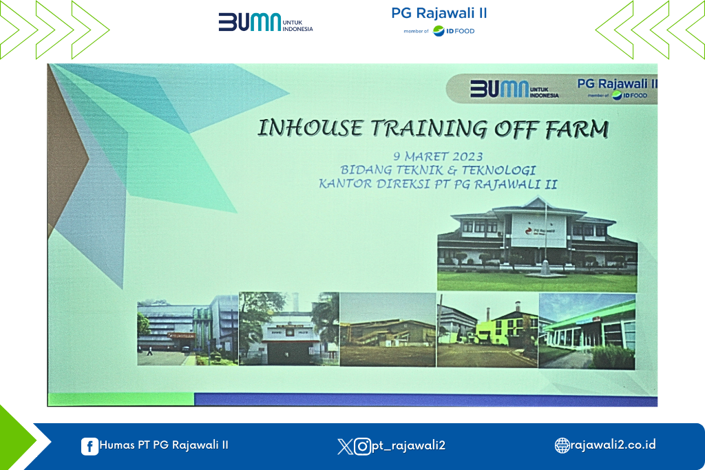 In House Training Bidang Pabrik PT PG Rajawali II